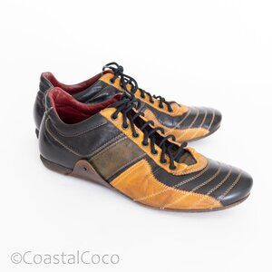 Dico by Corvari Leather Sneakers 43 EUR Italian Retro Sporty Artisan Designer 10